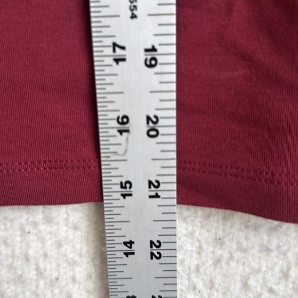 Madewell Short-Sleeve Mockneck Tee Womens XS‎ Red - Picture 7 of 8